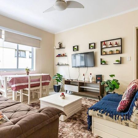 Apartamento Encantador No Guaruja, Praia Da Enseada - Apenas 600M Da Praia ! Kültér fotó