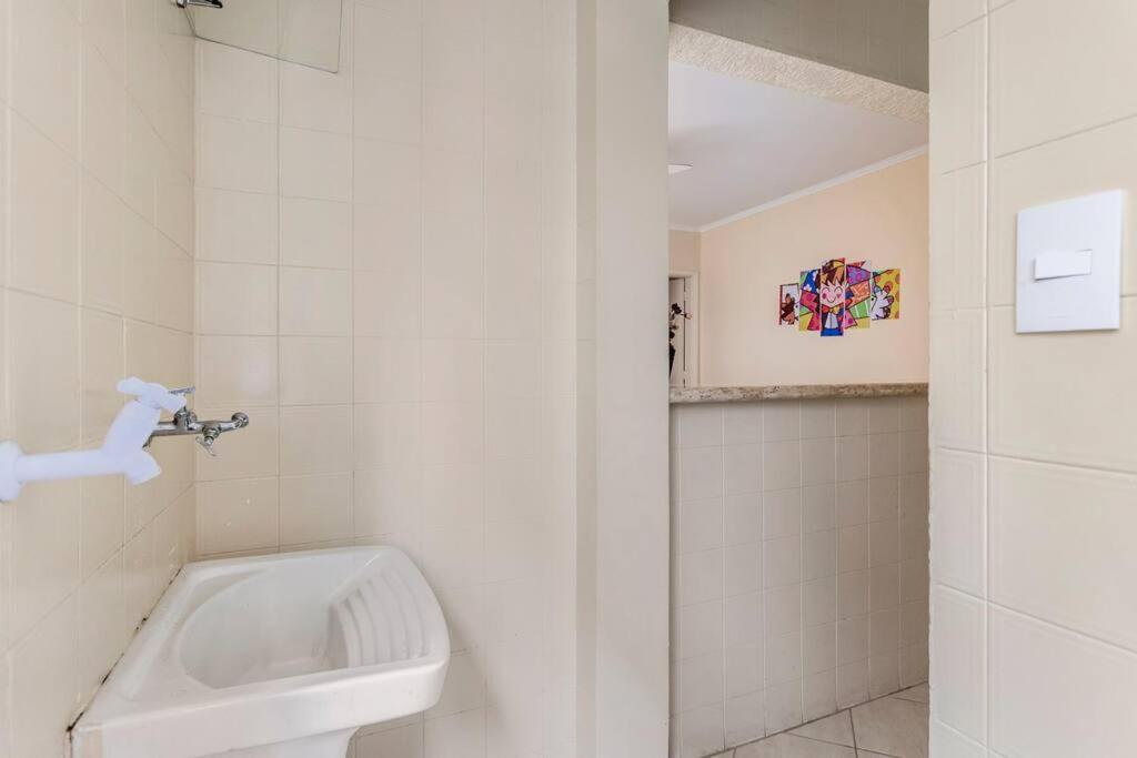 Apartamento Encantador No Guaruja, Praia Da Enseada - Apenas 600M Da Praia ! Kültér fotó