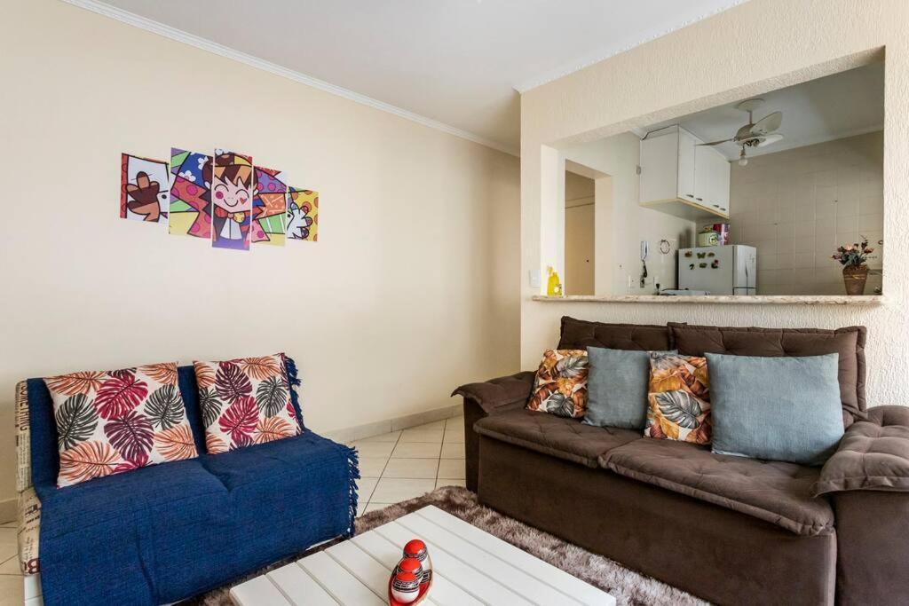 Apartamento Encantador No Guaruja, Praia Da Enseada - Apenas 600M Da Praia ! Kültér fotó